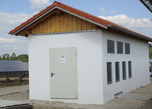Trafohaus für PV-Anlage